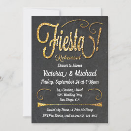 Chalkboard Mexicanisches Fiesta Probe Dinner Einladung