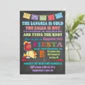 Chalkboard Mexicanisches Fiesta Sangria Probe Aben Einladung (Stehend Vorderseite)