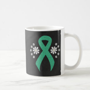 Chalkboard Minze Awareness Green Ribbon Kaffeetasse