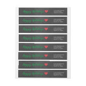 Chalkboard Mistletoe Holiday Address Label (Bogen)