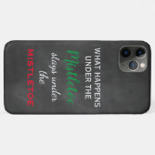 Chalkboard Mistletoe Holiday Case-Mate iPhone Hülle (Rückseite (Horizontal))