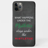 Chalkboard Mistletoe Holiday Case-Mate iPhone Hülle (Rückseite)