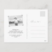 Chalkboard Mistletos Script Frohe Weihnachten Foto (Rückseite)