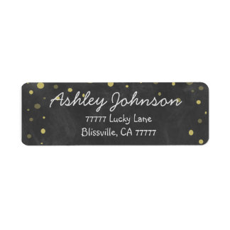 Chalkboard mit Gold Polka Dots