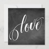 Chalkboard mit/ Light Strings, Hochzeitungs-Info-S Einladung (Rückseite)