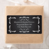 Chalkboard mit Vintager Rahmenhochzeit (Insitu)