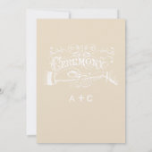 Chalkboard Moderne Vintage Typografie einladen Einladung (Rückseite)