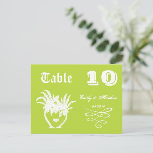 Chalkboard Moderne Vintage Typografie Tischnummer (Stehend Vorderseite)