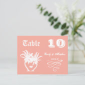 Chalkboard Moderne Vintage Typografie Tischnummer (Stehend Vorderseite)