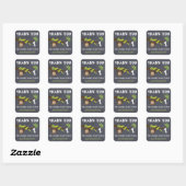 Chalkboard Monkey 1. Geburtstag Gunst Sticker (Blatt)