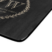 Chalkboard Monogram Schneidebrett (Ecke)
