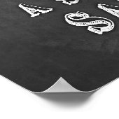 Chalkboard motivierend Zitat Sailor Poster (Ecke)