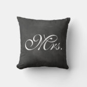 Chalkboard Mrs. Pillow Kissen (Vorderseite)