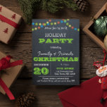 Chalkboard Multi Lights Green Holiday Einladung<br><div class="desc">Diese Einladung ist perfekt für jede Feier. Jedes Element ist vollständig anpassbar,  um genau zu sagen,  was Sie gewollt haben.</div>