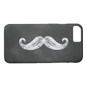 Chalkboard Mustache iPhone 7 Fall Case-Mate iPhone Hülle (Rückseite (Horizontal))