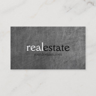 Chalkboard-Muster Real Anwesen Agent Business Card Visitenkarte