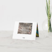 Chalkboard Niedlichen kleine Monster Vielen Dank Dankeskarte (Rückseite)