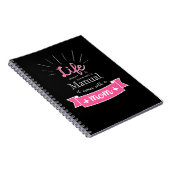 "Chalkboard"-Notebook mit einem Angebot für Mama Notizblock (Rechte Seite)