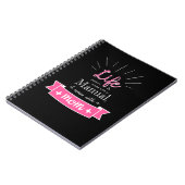 "Chalkboard"-Notebook mit einem Angebot für Mama Notizblock (Linke Seite)