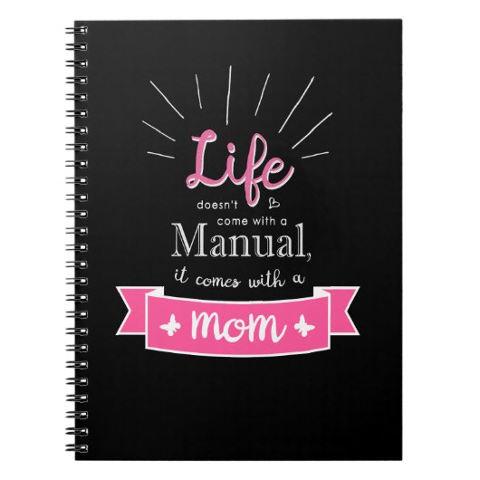 "Chalkboard"-Notebook mit einem Angebot für Mama Notizblock (Vorderseite)
