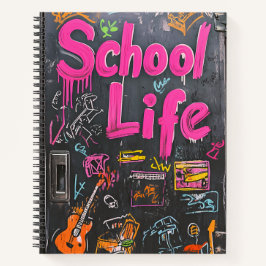Chalkboard-Notebook "School Life" Notizblock