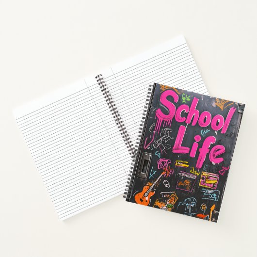 Chalkboard-Notebook "School Life" Notizblock (Innenseite)