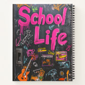 Chalkboard-Notebook "School Life" Notizblock (Rückseite)