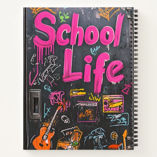 Chalkboard-Notebook "School Life" Notizblock (Rückseite)