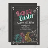 Chalkboard Osterfeier Abendessen Party Einladung (Vorne/Hinten)