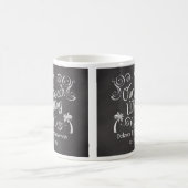 Chalkboard Our Beach Wedding Kaffeetasse (Mittel)