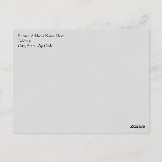 Chalkboard Our Beach Wedding Postkarte (Rückseite)