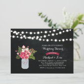 Chalkboard Paare Polterabend Einladung (Stehend Vorderseite)