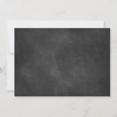 Chalkboard Party Lantern Abschluss Einladung (Rückseite)