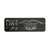Chalkboard Peace Liebe Joliday (Vorne)