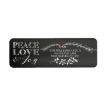 Chalkboard Peace Liebe Joliday