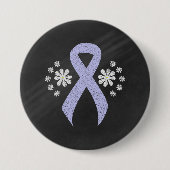 Chalkboard Periwinkle Ribbon Button (Vorderseite)