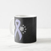 Chalkboard Periwinkle Ribbon Kaffeetasse (Vorderseite Links)