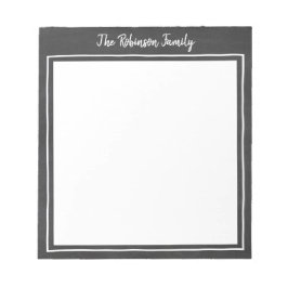 Chalkboard Personalisiert Family Notepad Notizblock