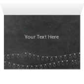 Chalkboard Personalized Deck the Halls (Innenansicht Horizontal (Unten))