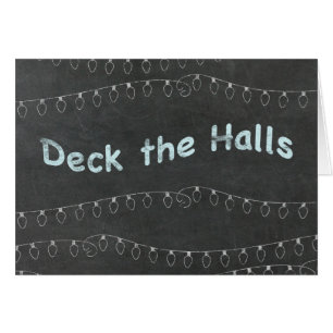Chalkboard Personalized Deck the Halls