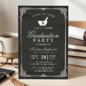 Chalkboard Pharmacy School Graduation Party Einladung