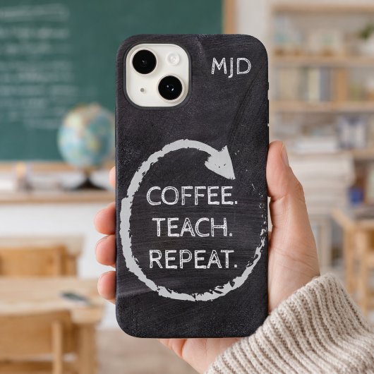 Chalkboard Phrase Monogram Case-Mate iPhone Hülle