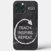 Chalkboard Phrase Monogram Case-Mate iPhone Hülle (Rückseite)