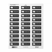 Chalkboard Piggie Address Labels (Vorne)