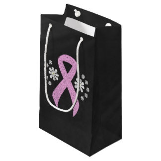 Chalkboard Pink Awareness Ribbon Kleine Geschenktüte