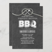 Chalkboard-Polterabend Knüpfen an das Party der GR Einladung (Vorne/Hinten)