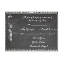Chalkboard Posh UAWG Postkarte
