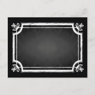 Chalkboard-Postkarte für individuell anpassbare le Postkarte