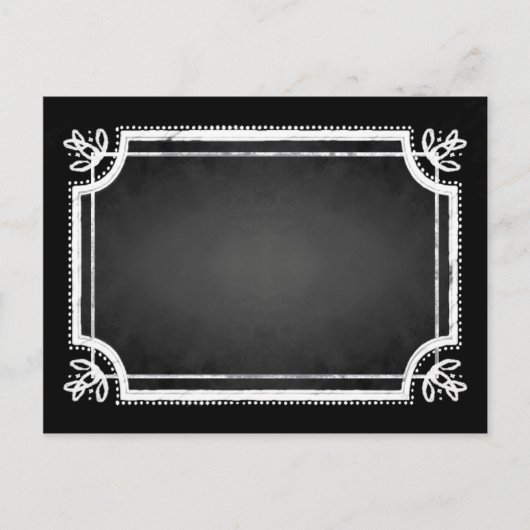 Chalkboard-Postkarte für individuell anpassbare le Postkarte (Vorderseite)
