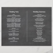 Chalkboard-Programm für Herbst-Burgundy-Blumenblum Flyer (Hinten)